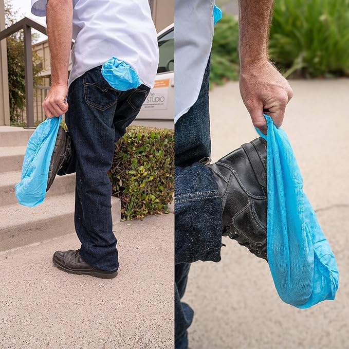 Disposable Boot & Shoe Covers Non Slip Durable Fits Virtually Most Shoes Case of 1000