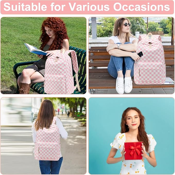 Bluboon School Backpack for Teen Girls Bookbags Elementary High School Corduroy Laptop Bags Women Travel Daypacks