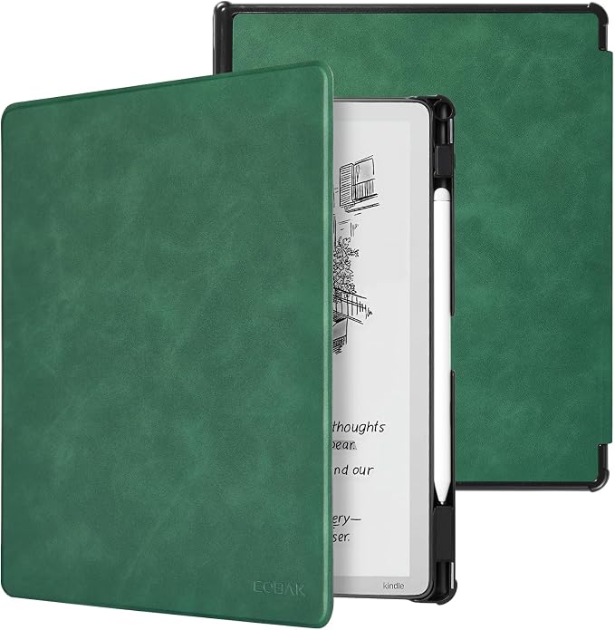 CoBak Case for 11" Kindle Scribe 3rd Generation 2025, Kindle Scribe Colorsoft - All New PU Leather Cover with Auto Sleep Wake, Pen Holder for Scribe 11" 2025 Released