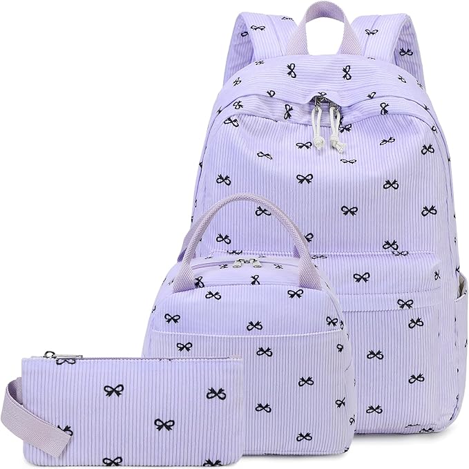 LEDAOU Backpack for Girls School Bag Kids Bookbag Teen Backpack Set Daypack with Lunch Bag and Pencil Case | Kids, Bookbag, Daypack, with Lunch Bag, and Pencil Case