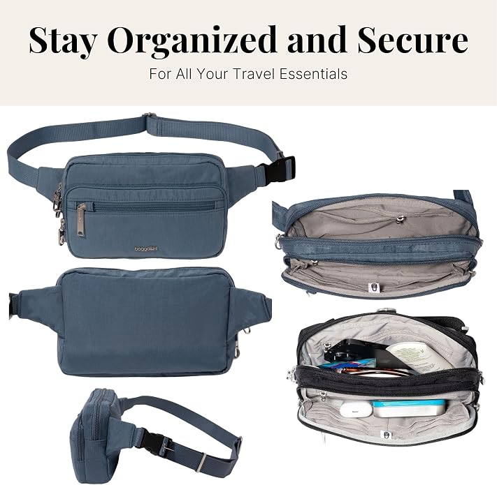 Baggallini Securtex Anti-Theft Belt Bag