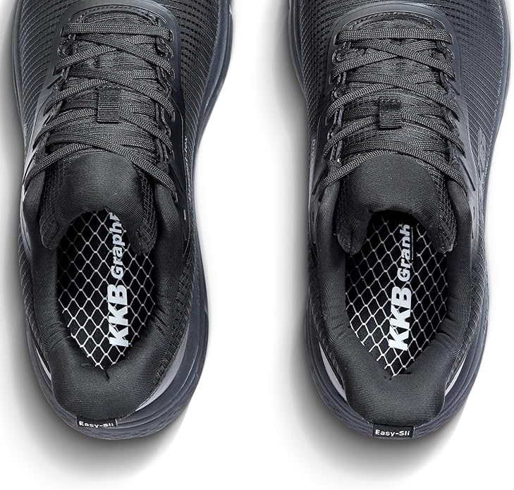 Men's Non Slip Work Shoes Waterproof Easy Slip Sneakers for Kitchen Restaurant Chefs Nurses with Arch Fit Support Orthopedic