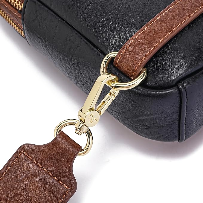 INICAT RFID Blocking Sling Bag, Anti Theft Crossbody Bag for Women Compact Travel Purses Vegan Leather