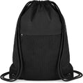 TILYMOL Drawstring Backpack Gym Bag - String Gym Bag for Men & Women, Lightweight Cinch Sports Sackpack for Beach, Travel, Yoga, Swimming, Black