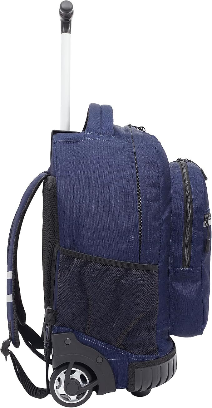 Travelers Club 18" Rolling Backpack with Shoulder Straps, Navy Blue