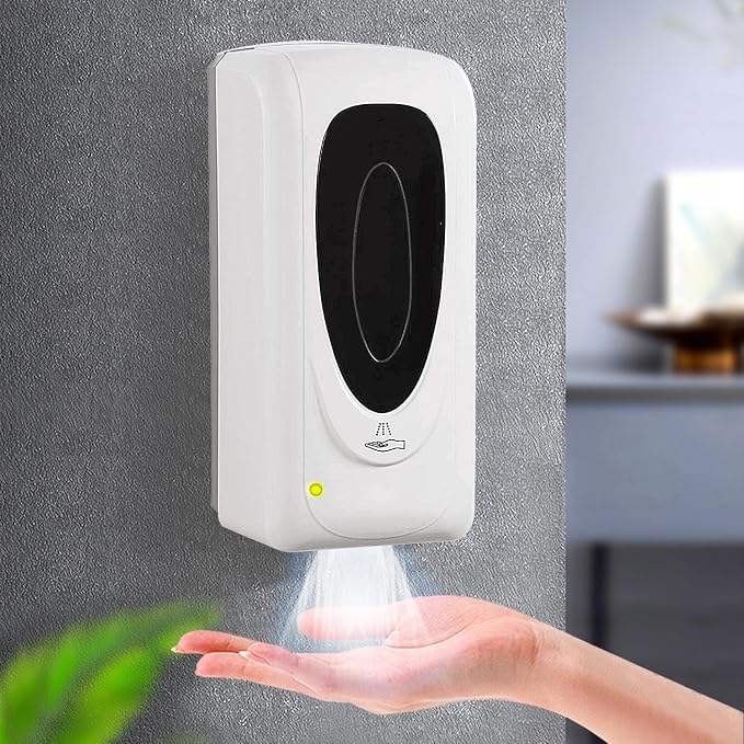 Automatic Hand Sanitizer Dispenser Wall Mount, Liquid Hand Sanitizer Spray Dispenser, 33oz/1000ml Touchless Hand Soap Dispenser for Commercial Industrial Hospitals Office Public