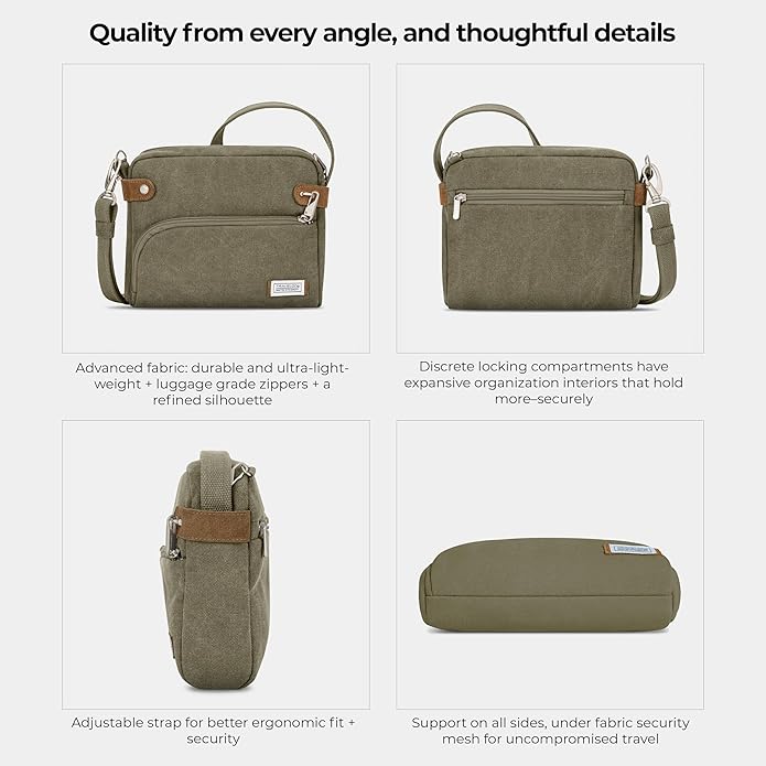 Travelon Anti-Theft Heritage Small Crossbody Bag