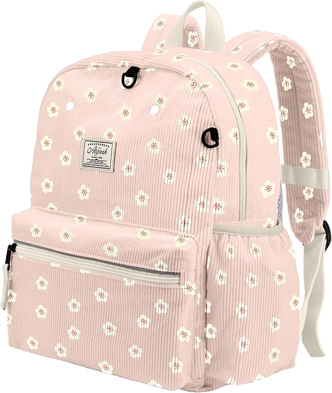 atgark Corduroy Toddler Backpack for Boys 2-5: Preschool Backpacks for Girls - 13.5" H Fit Folder
