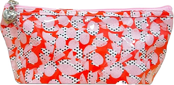 Jacaranda Living Extra Small Cosmetic Bag – Water-Resistant, PVC-Lined, Compact & Travel Ready Mini Make Up Bag, Easy to Clean – Pebble Polka Dot