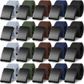Yahenda 20 Pcs Web Belt for Men Women Belt Adjustable Canvas girdle Golf Strap with Military Buckle Casual Web girdle