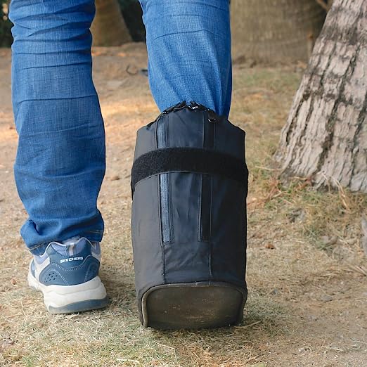 Walking Boot Cover for Medical Fracture Cast Black Short, Small | Water Resistant Slip Resistant Rubber Sole Easy On and Off Snug Fit