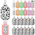Frienda 48 Pack Soccer Party Favors Set 24 Pcs Mini Hand Sanitizers and 24 Pcs Keychain Holders Travel Size Sanitizers for Sports Soccer Party Supplies for Team Players Coaches Fans Gifts