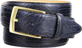 Genuine Full-Grain Cowhide Leather Dress Belt Solid Brass Gold Buckle 1-3/8'' or 1" Wide