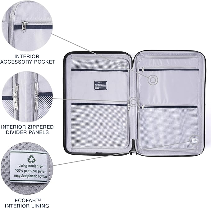Travelpro Maxlite Air V2 Hardside Expandable Luggage, 8 Spinner Wheels, Lightweight Hard Shell, TSA lock, Cabernet, 2-Piece Set (20/25)