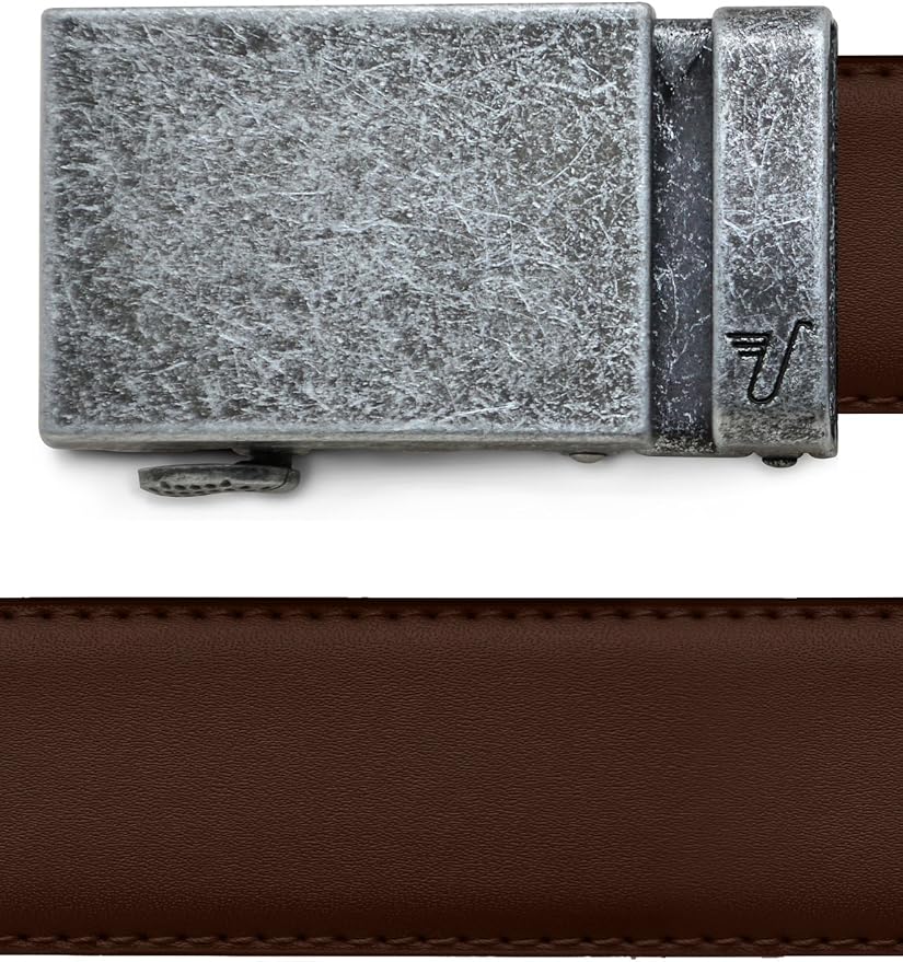Mission Belt Men's Leather Ratchet Belt, 40mm Metal Collection