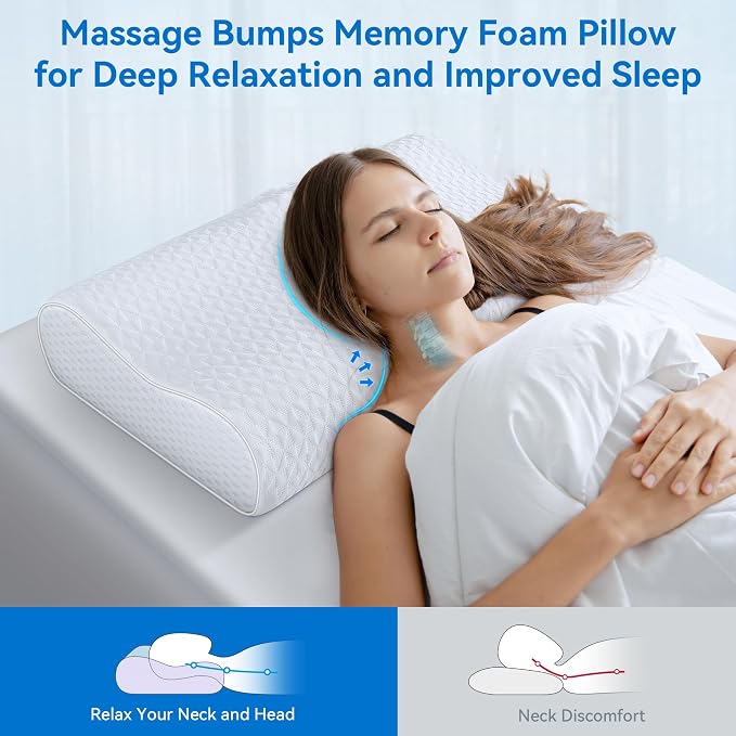 Pillow 16x24 inches - Hotel Down Bed Pillow for Sleeping, Bed Pillow for Back, Stomach, Side Sleepers