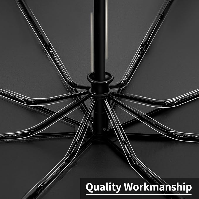 Seniny Windproof Travel Umbrella, Automatic Umbrellas for Rain, Portable & Compact Umbrellas for Backpack, Strong UV for Protection, Folding Small Sun Umbrella for Car, Walking