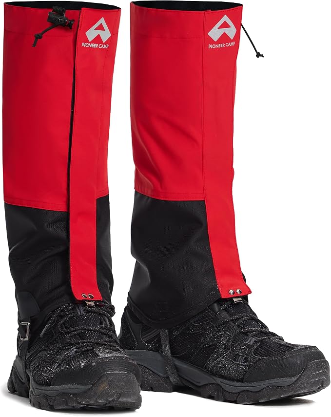 Pioneer Camp Gators for Hiking Boots Waterproof 420D Cordura Leg Gaiters Adjustable Men Women Hunting Fishing Snow Climbing