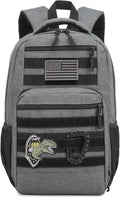 Kids Tactical Backpack Army Molle Bookbag Military Boys Backpack for School, Outdoor, Camping, Grey