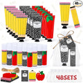 192Pcs 48 Sets Teacher Employee Appreciation Gifts Bulk Include Hand Cream Lotion Lip Balm with Bag Card Bulk Travel Size Thank You Gift for Employee Thank You Graduation Back to School Party Supplies
