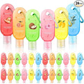 24 Pack Scented Hand Sanitizer Keychain Gift Strawberry Mini Travel Size Hand Sanitizer Gel Bulk 1 oz Employee Thank You Gift for Teacher Coworker Team Nurse Summer Graduation Party Supplies