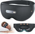 AI Eye Massager with Heat, EMS Microcurrent Massage, 3D Wireless Sleeping Eye Masks, APP Data Analysis, Deep Sleep, Sleep Mon*itoring Fatigue Relief for Insomnia and Business Travel Group, Gray