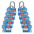 TRADESAFE Lockout Tagout Locks Set - 10 Blue Loto Locks, Lockout Locks Keyed Different, 2 Keys Per Lock, OSHA Compliant Lock Out Tag Out Padlocks, Safety Padlocks for Electrical Lockout Tag Out Kits