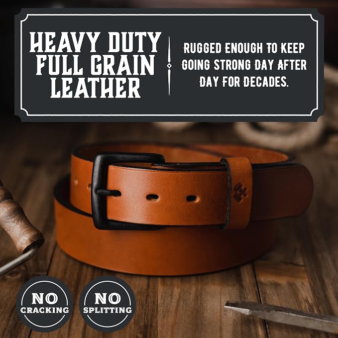 Main Street Forge American Made Leather Belts for Men | Men's Leather Belt | Made in the USA Mens Belt
