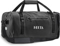 HEETA Waterproof Motorcycle Dry Bag, Waterproof Duffel Luggage Travel Bags with Zippered Closure & Pocket, Shoulder Straps, Large Space for Motorcycling Camping Commuting Boating (Black, 30L)