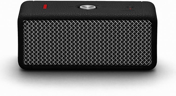 Marshall Emberton II Portable Bluetooth Speaker - Rugged Waterproof/Dust-Proof Design | Loud Stereo Sound, Deep Bass | Compact and Wireless for Travel and Outdoors - Black and Steel