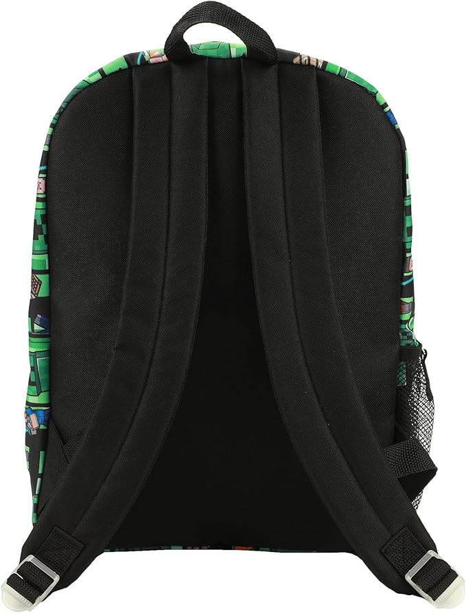 Bioworld Minecraft Creeper All-Over Print 18" Backpack