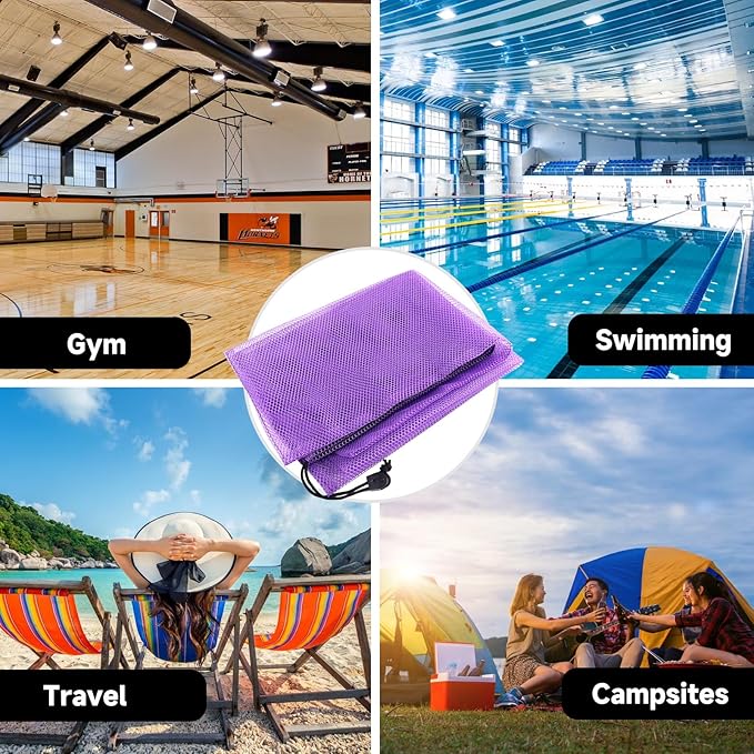 GSE Games & Sports Expert 24x36/30x40 X-Large Mesh Sports Equipment Drawstring Bag for Soccers, Basketballs, Footballs