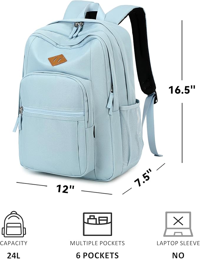 abshoo Classical Basic Travel Backpack For School Water Resistant Bookbag | For School, For School