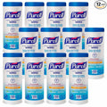 Purell Hand Sanitizing Wipes Non-Alcohol Formula, Fresh Citrus Scent, 100 Count Non-Linting Hand Wipes in Eco-Slim Wipe Canister (Pack of 12) -9111-12