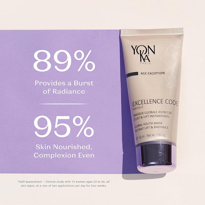 Yonka Excellence Code Masque | Anti-Aging Face Mask and Overnight Sleep Treatment with Hyaluronic Acid | Lift and Firm Skin | Paraben-Free | 1.83 oz