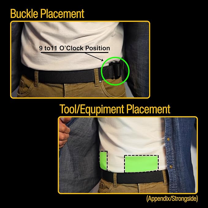 Hybrid Tactical Belt | 1.5” Everyday Carry Belt – Adjustable, Secure, & Comfortable Equipment Support