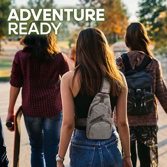 Nupouch Anti-Theft Daypack: Anti Theft Crossbody Bag, Lightweight for Travel, Hiking, or Everyday Pickpocket Protection