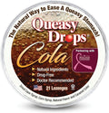 Three Lollies Queasy Drops - Cola Flavor - Relief from Nausea & Travel Sickness, Soothes a Dry Mouth & Settles Stomach - Natural Ingredients - 21 ct