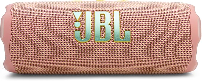 JBL Flip 7 - Portable Waterproof and Drop-Proof Speaker, Bold JBL Pro Sound with AI Sound Boost, 16Hrs of Playtime, and PushLock System with Interchangeable Accessories (Pink)
