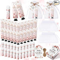 24sets/96pcs Baby Shower Gifts for Guests Hand Cream and Lip Balm Gifts Baby Shower Party Favors Travel Size Hand Lotion and Lip Balm Thank You Gift for Guests with Organza Bag and Tag Wedding Party
