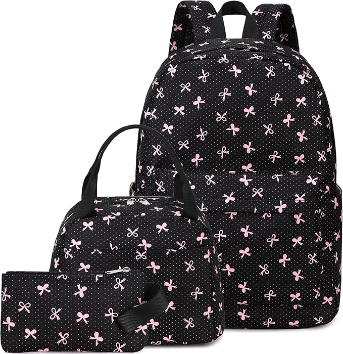 LEDAOU Backpack for Girls School Bag Kids Bookbag Teen Backpack Set Daypack with Lunch Bag and Pencil Case | Kids, Bookbag, Daypack, with Lunch Bag, and Pencil Case