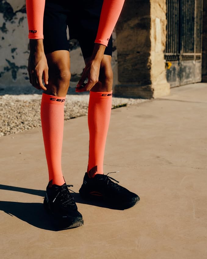 CEP Core Run 5.0 Tall Compression Socks for Men – 20-30mmHg Compression, Achilles & Shin Support, Breathable Quick-Dry Fabric for Improved Performance & Fast Recovery