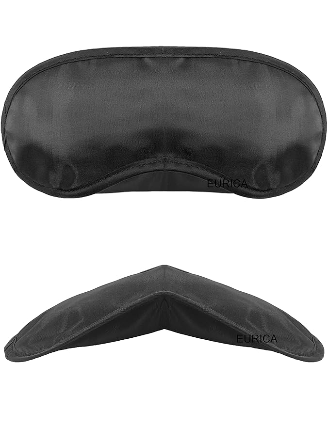 Eye Mask Sleep Masks Sleeping Mask Blindfold Eye Cover Team Building Games Party with Nose Pad and Adjustable Strap for Women Men Kids 4 Layers Black (30 Pack)