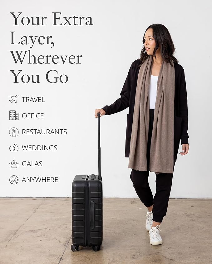 zestt Dreamsoft Travel Scarf, Wrap and Shawl for Women, Organic Cotton