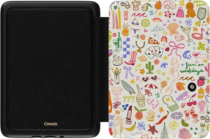 Casely Kindle Case | All the Fun Things | Fun on Weekdays | Compatible with 7” Kindle Colorsoft and 7” Kindle Paperwhite (12th Gen)