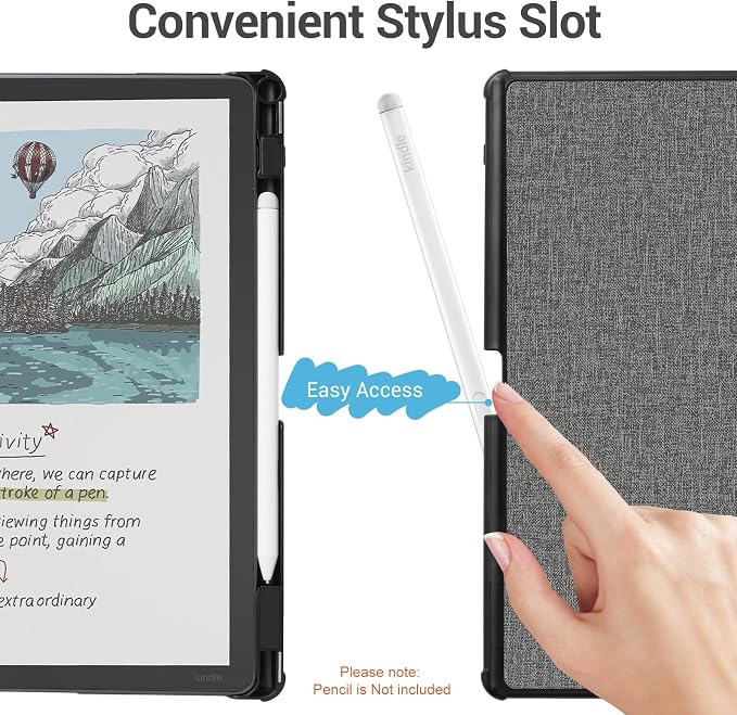 CoBak Case for 11" Kindle Scribe 3rd Generation 2025, Kindle Scribe Colorsoft - All New PU Leather Cover with Auto Sleep Wake, Pen Holder for Scribe 11" 2025 Released