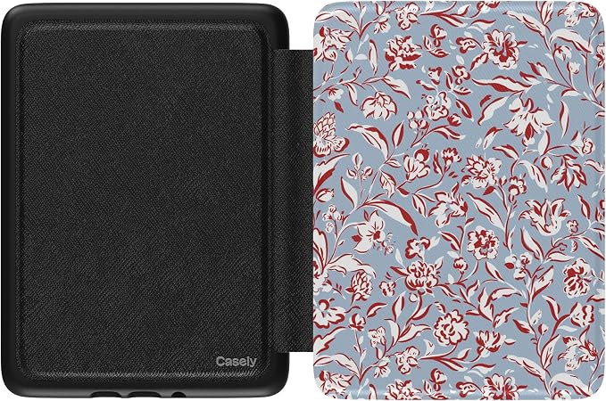 Casely Kindle Case | Coastal Carolina | Painted Flowers | 7” Kindle Colorsoft and 7” Kindle Paperwhite (12th Gen)