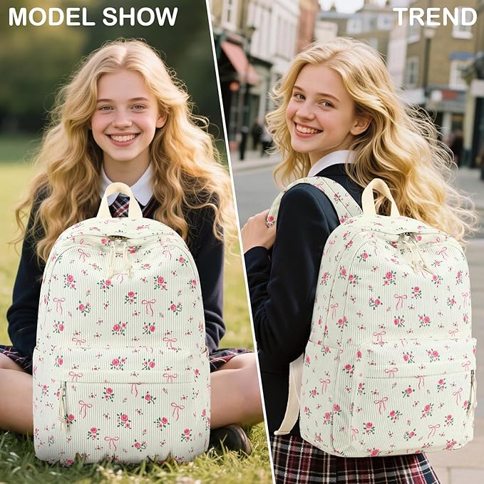 LEDAOU Backpack for Girls School Bag Kids Bookbag Teen Backpack Set Daypack with Lunch Bag and Pencil Case | Kids, Bookbag, Daypack, with Lunch Bag, and Pencil Case
