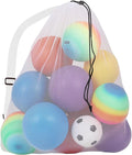GSE Games & Sports Expert 24x36/30x40 X-Large Mesh Sports Equipment Drawstring Bag for Soccers, Basketballs, Footballs