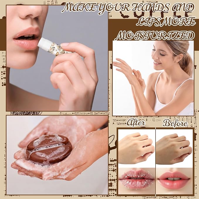 Loopeer 30 Set/150 Pcs A Babys Is Brewing Coffee Baby Shower Favors for Guests Gifts Hand Cream Lip Balm Soap Party Favors Travel Size with Bags, Thanks You Card for Games Prizes Souvenirs